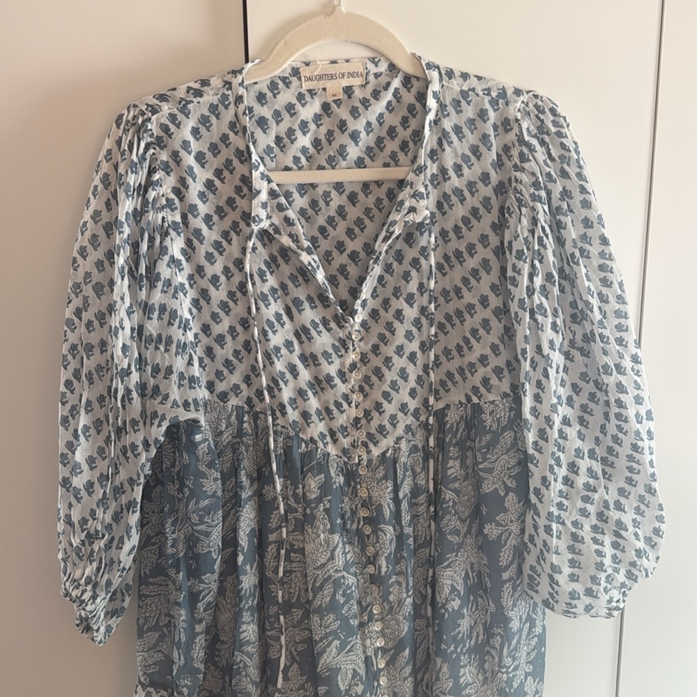 Daughters of India Nora Aquamarine Dress - Picture 7 of 10